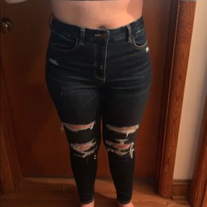 NWOT AE curvy hi-rise jeans